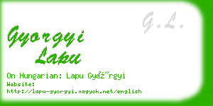 gyorgyi lapu business card